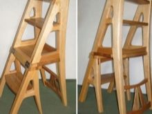 Стул-стремянка, описание составных частей, чертежи, мастер-классы