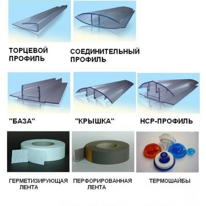 Варианты профилей для поликарбоната