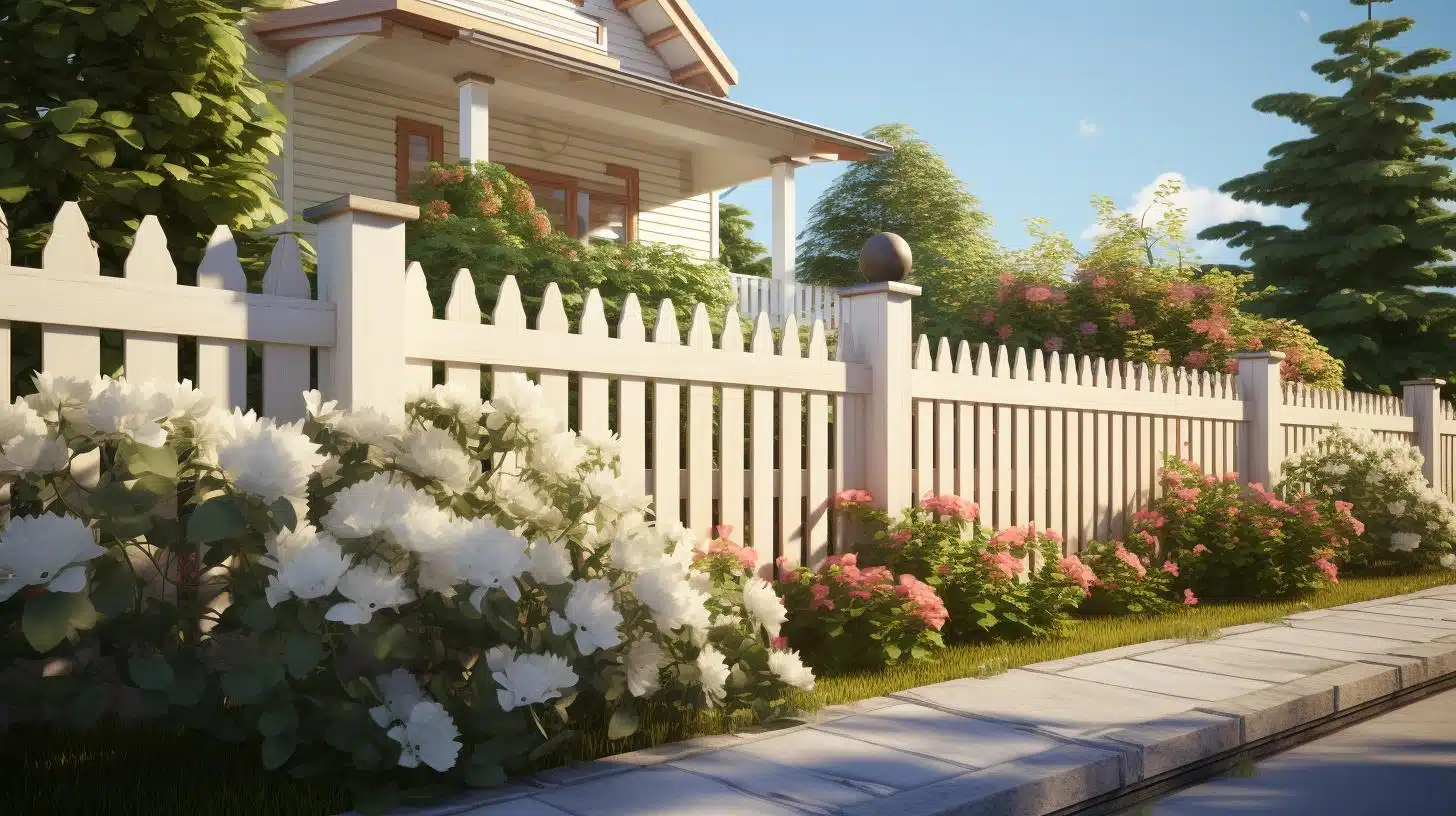 Fence in a private house фото